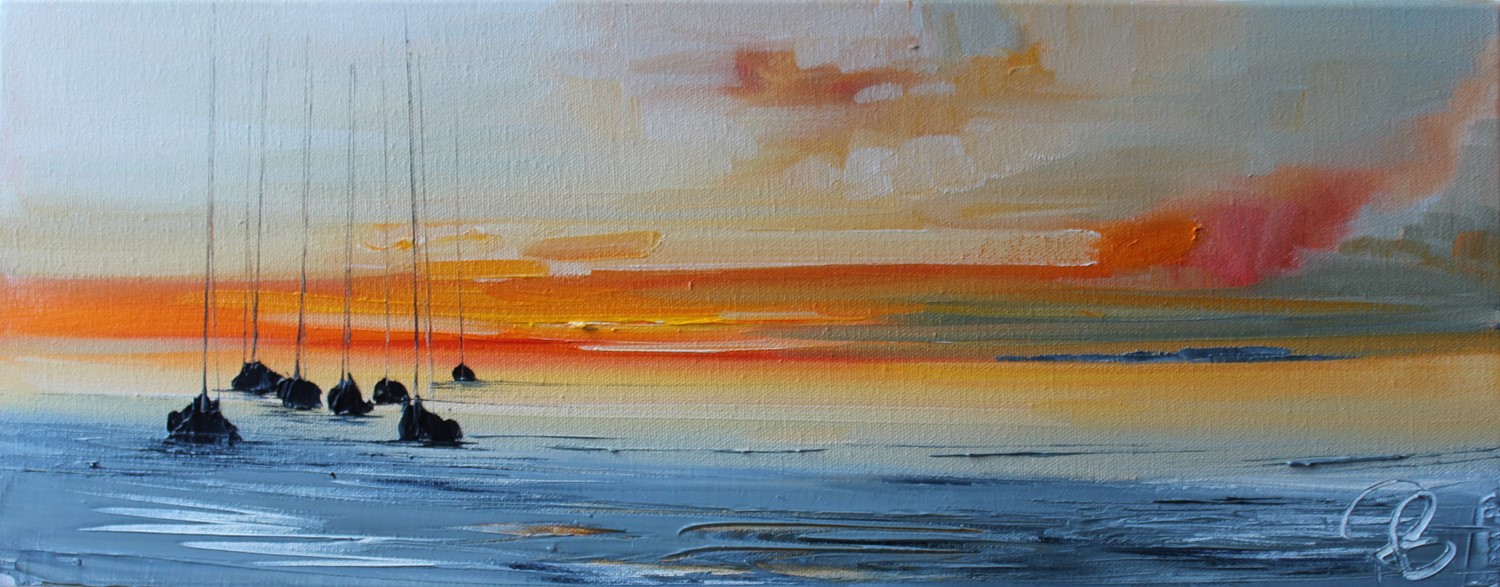 'Adrift at Sunset' by artist Rosanne Barr